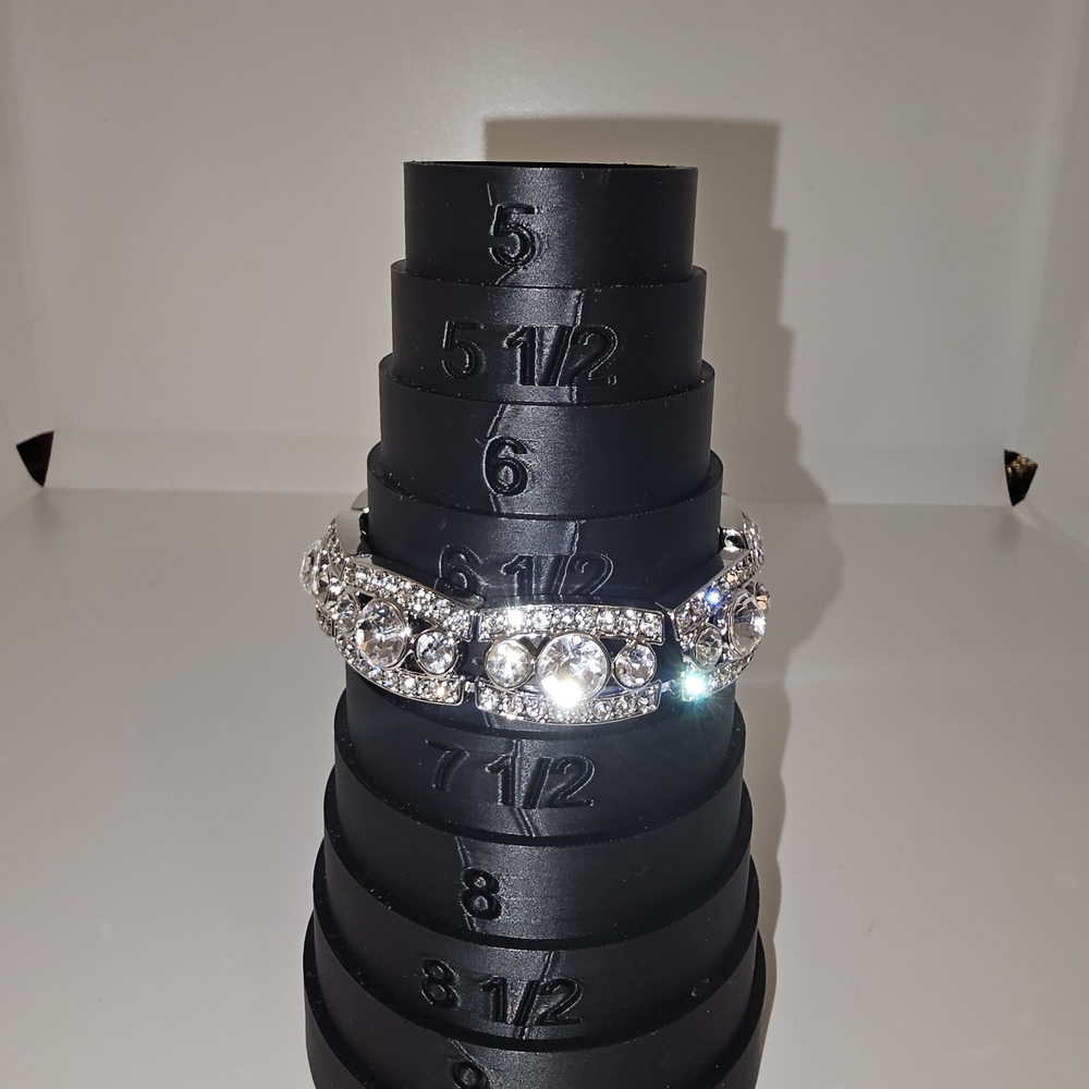 Silver Crystal Stretch Bracelet